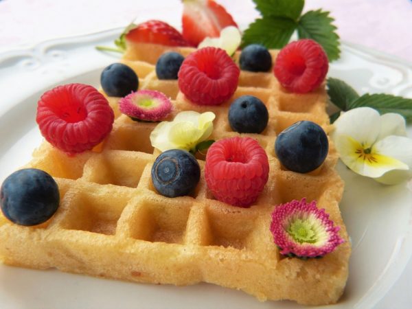 Waffles without eggs, baking powder, or milk