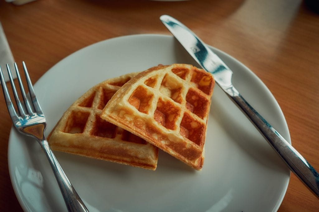 waffle-on-a-plate