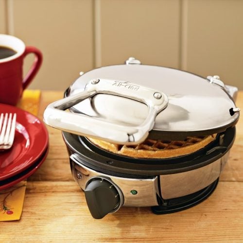 All Clad 99012GT Classic Round Waffle Maker Review Easy Kitchen