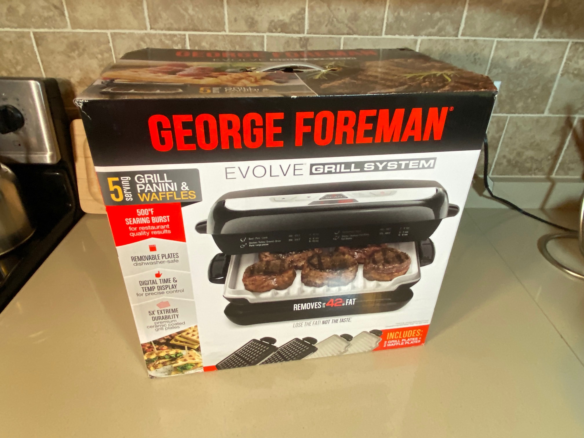 George Foreman Evolve Grill System/Waffle Maker hits  low at $59  shipped